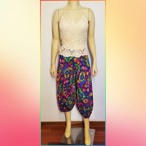 Funky 60s Knickers Harem Pants Vtg - Picture 3 of 6